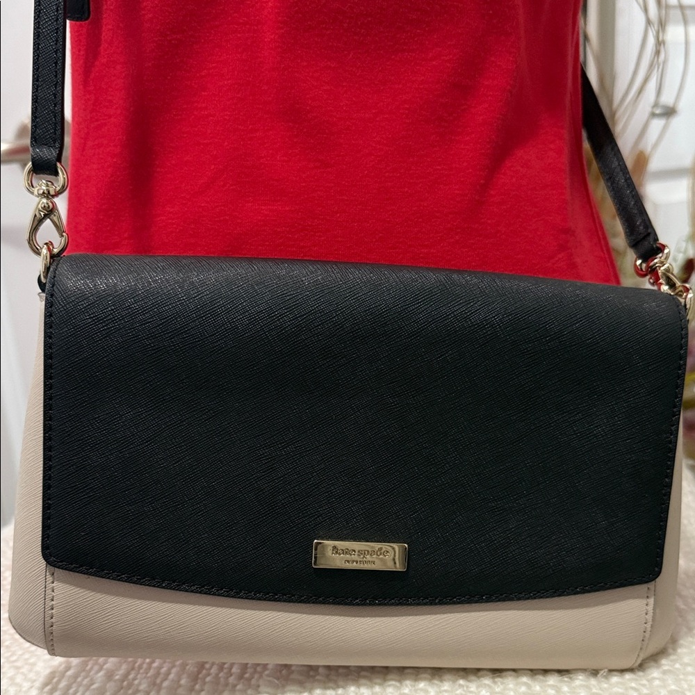 Kate Spade Black and Tan Crossbody Bag